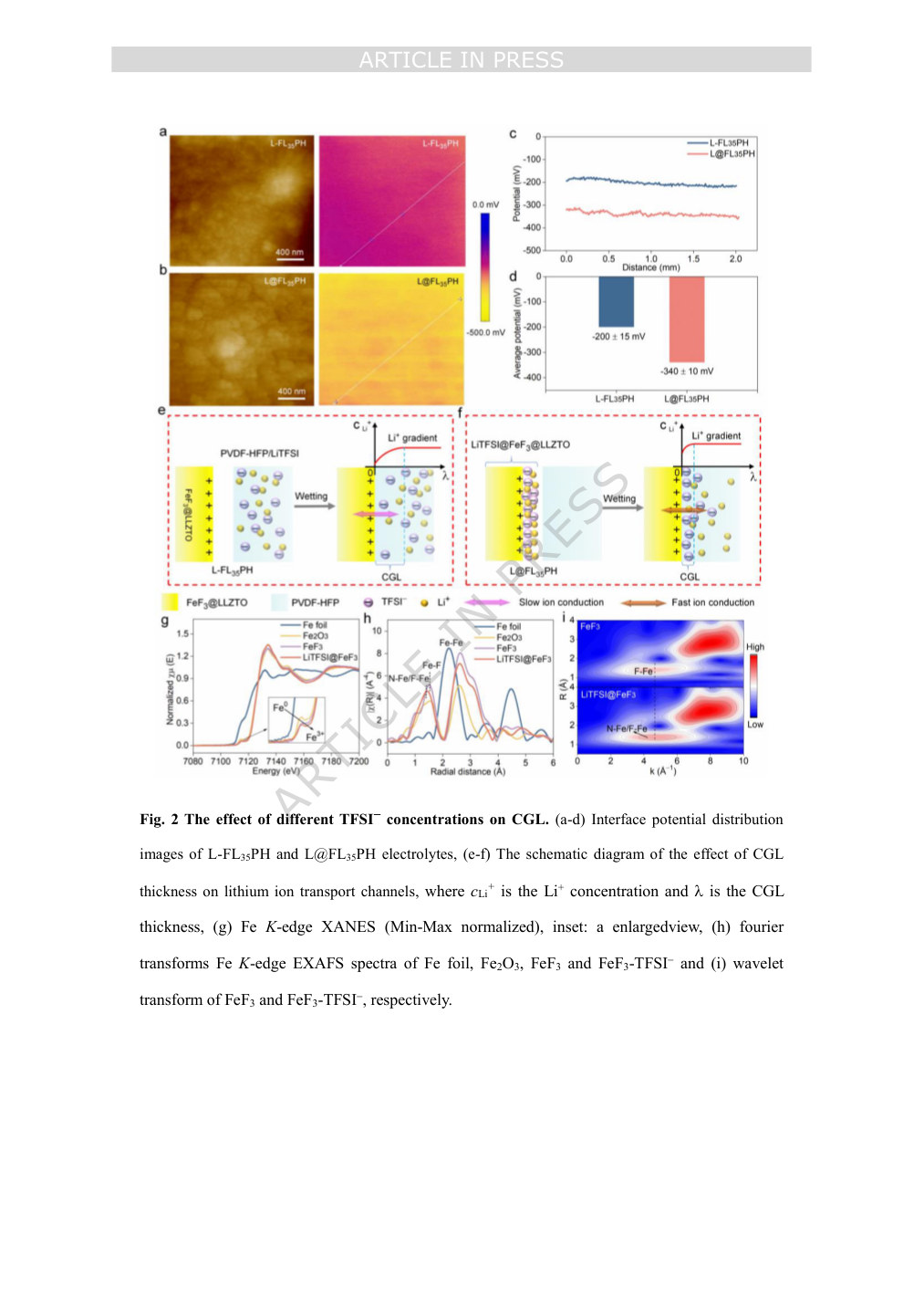 XAFS spectra and related characterization from the original publication (Figure 2, PDF page 35).