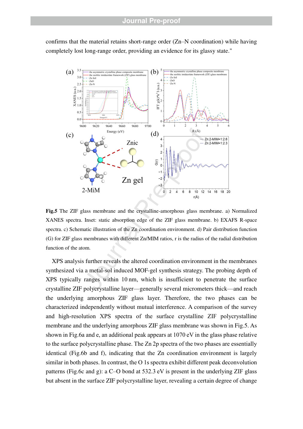 XAFS spectra and related characterization from the original publication (Figure 5, PDF page 12).