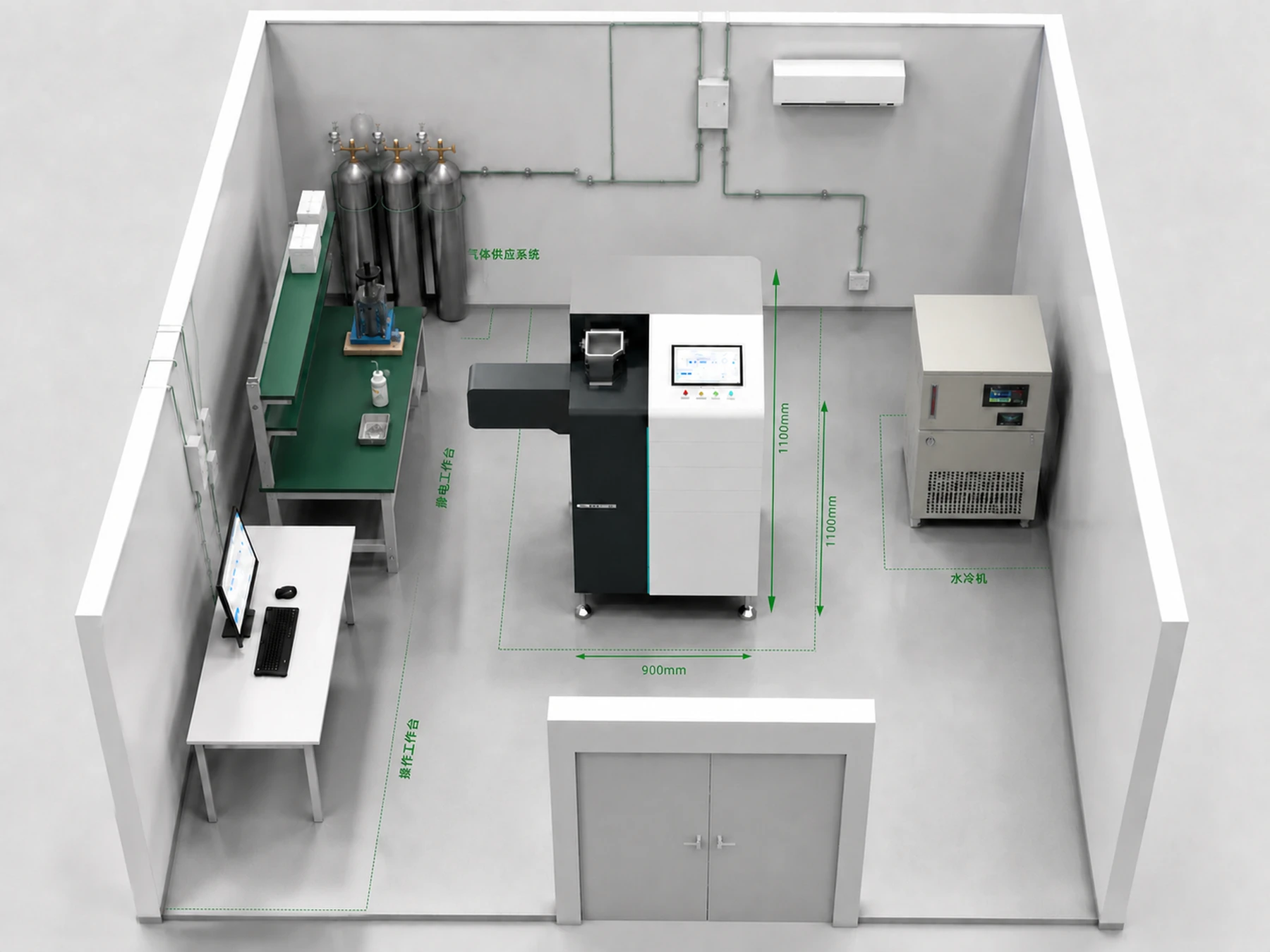 Installation layout (Chinese source)